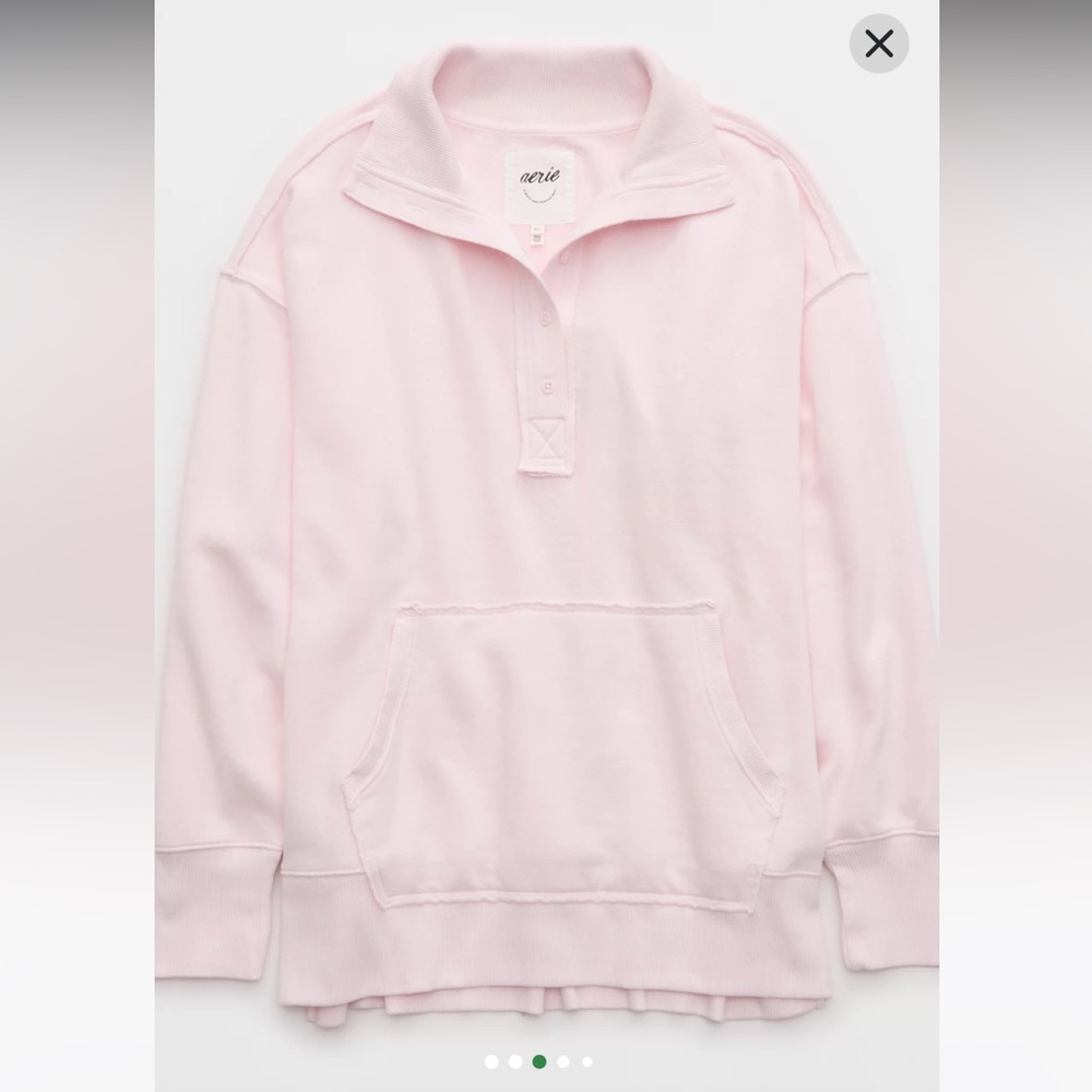 Aerie Vintage Popover Polo Sweatshirt